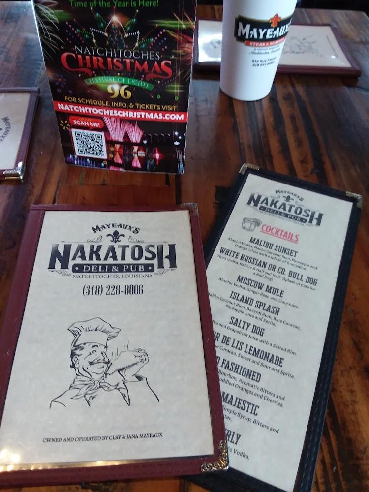 Mayeaux's Nakatosh Deli & Pub Menu image 3